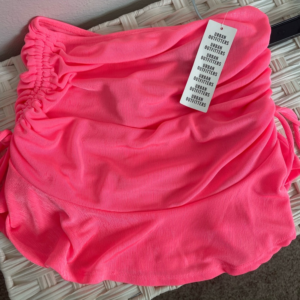 Neon pink urban outfitters skirt